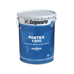 Peinture SEIGNEURIE PANTEX 1300, Peinture Matte Blanche 5kg, Peinture Acrylique, Intérieur et Extérieur, Décoration