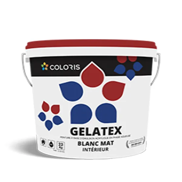 COLORIS Gelatex 23Kg, Peinture A Eau, Economique, Peinture Pour Intérieur