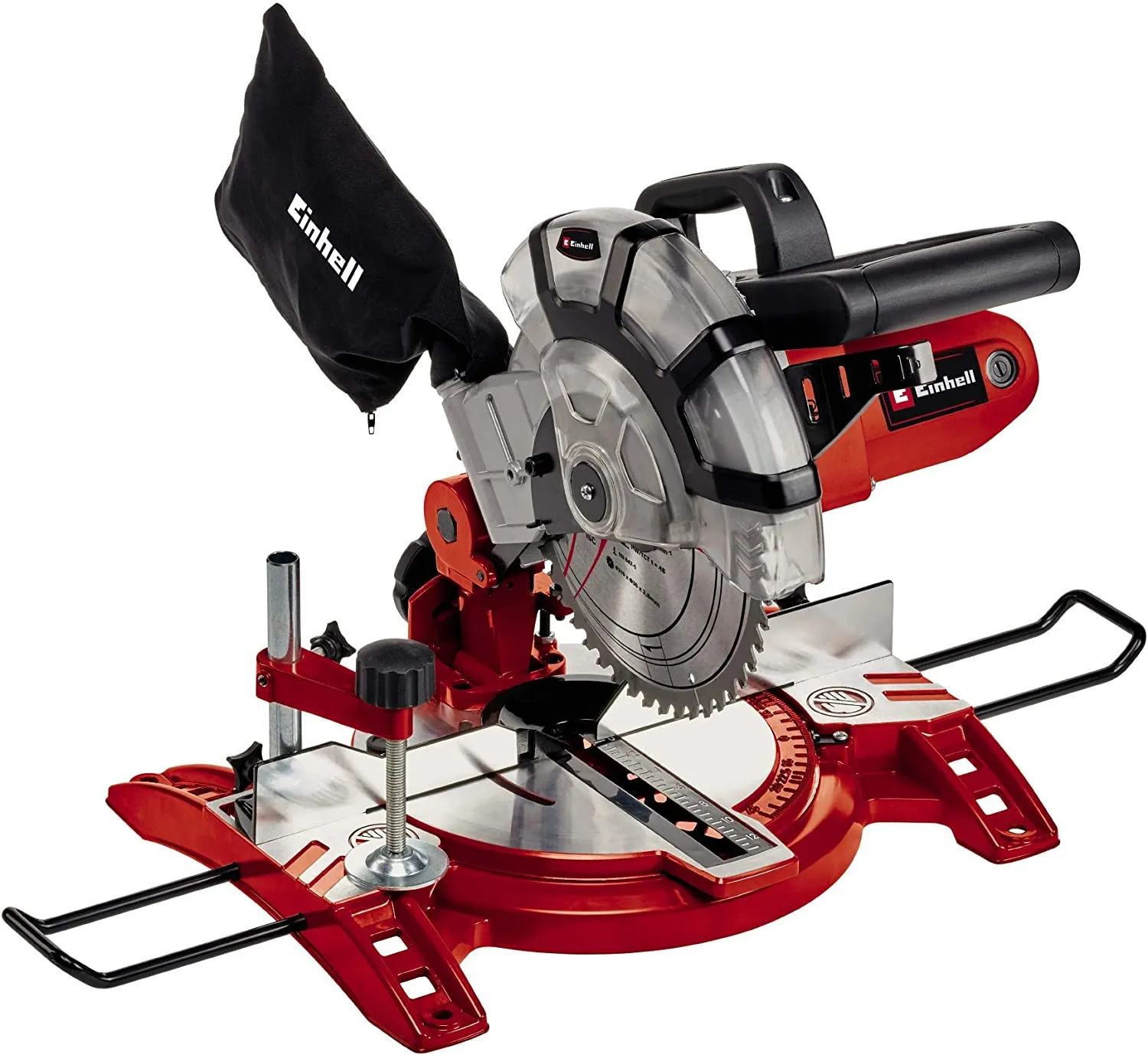 EINHELL Scie A Onglet Radiale TC-MS 2112, Puissance 1600W, Table Pivotante, Tête De Scie Inclinable