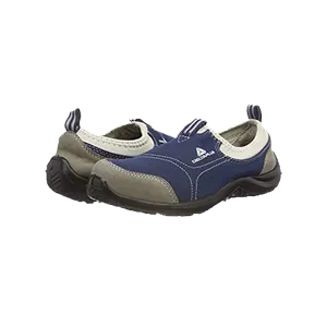 Chaussure de Sécurité Delta Plus MIAMI S1 SRC Low Cap, Chaussure de Sécurité en Coton Polyester, Embout en Acier, Talon Absorbeur d'Energie, Shock Resistant