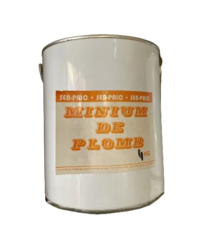 SEN PAIC Magic Minium 4 Kg, Minium de Plomb, Protection du Fer Contre La Corrosion, Utilisable Sur Bâtiment, Charpente Métallique, Matériel Agricole, Protection