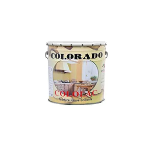 Peinture COLORADO - 1 Kg Cololac brillante, Peinture à Huile Blanche, Teinte avec Colopate, Rendement 8 à 9 m²/kg, Conservable 2ans