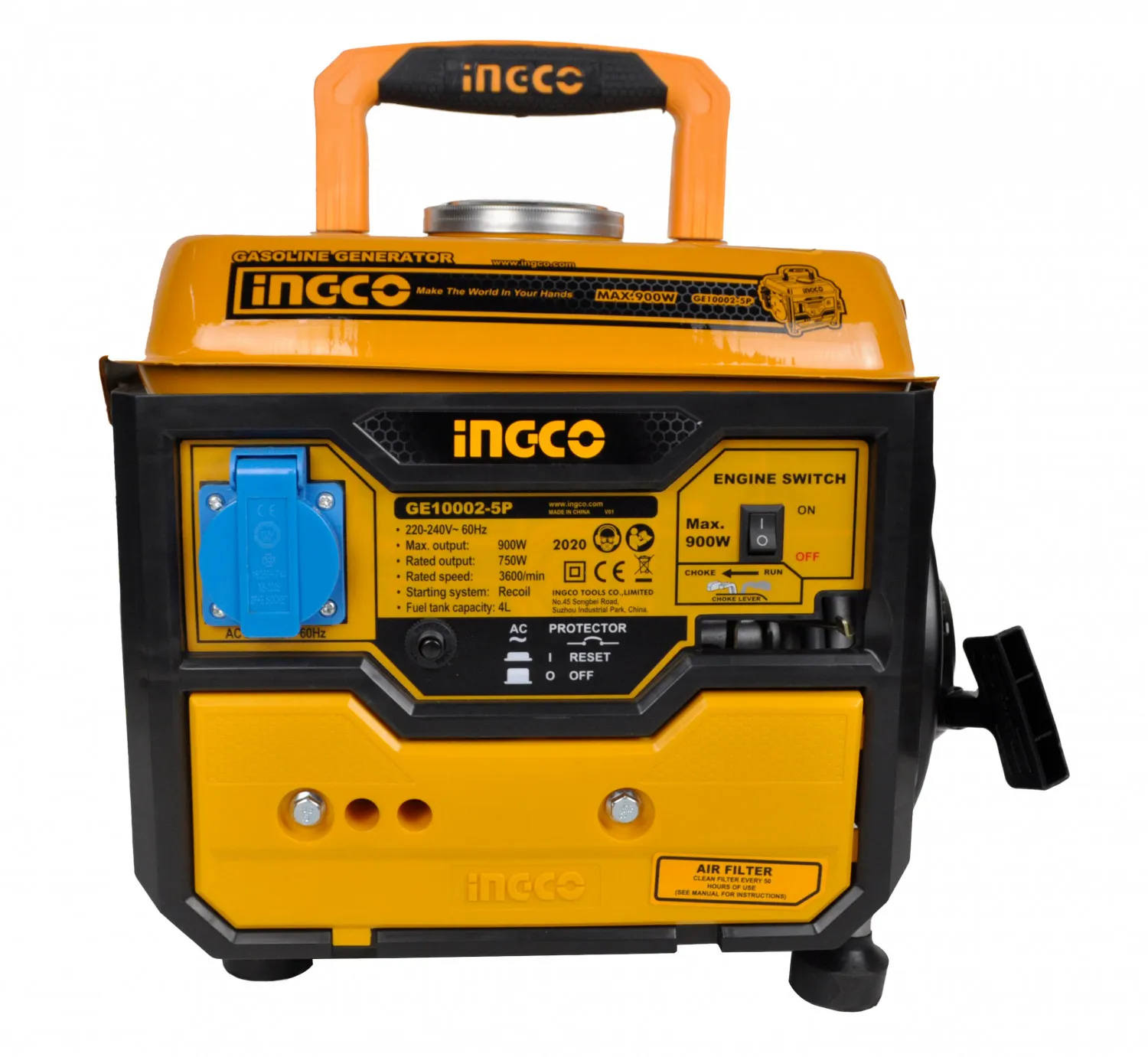 Générateur Electrique A Essence INGCO, GE8002, Puissance Maximum 800W, Groupe Electrogèe