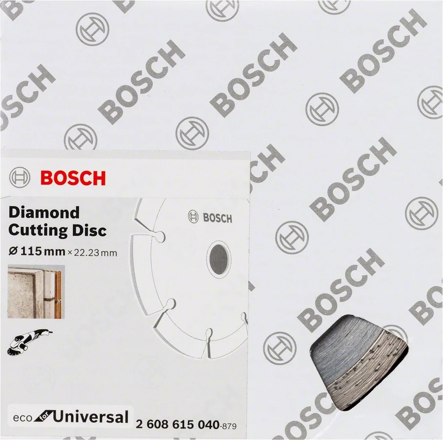 BOSCH Disque à Tronçonner Diamanté Eco For Universal, Diamètre 125mm, Découpe Bétons Et Briques