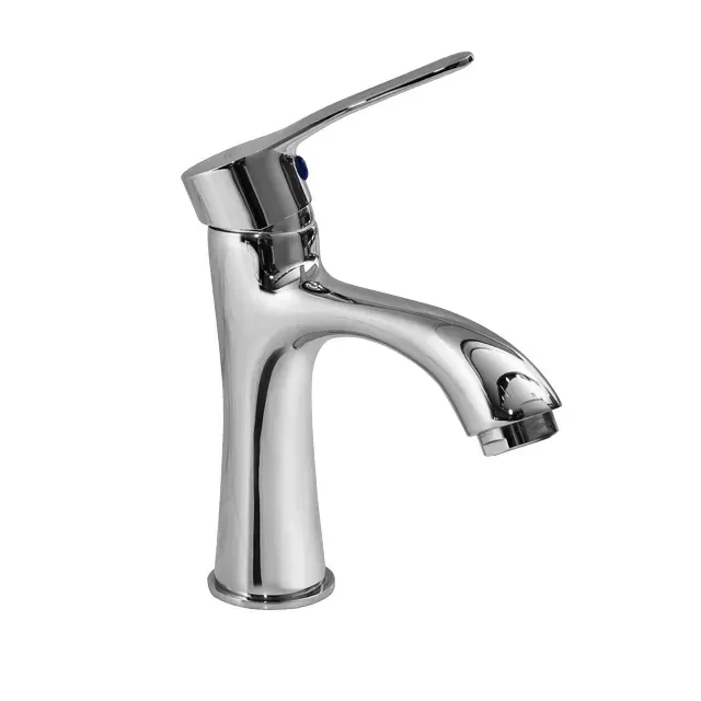 Robinet Lavabo Fonction Simple AG4109, Acier Chromé