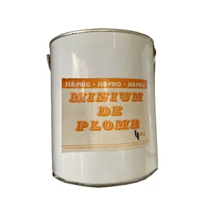 SEN PAIC Magic Minium 4 Kg, Minium de Plomb, Protection du Fer Contre La Corrosion, Utilisable Sur Bâtiment, Charpente Métallique, Matériel Agricole, Protection