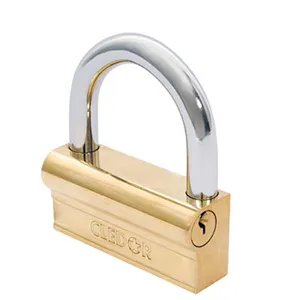 Cadenas De Sureté CLEDOR Vega 55mm, Laiton Massif, Retrait Clé Seulement En Position Fermée