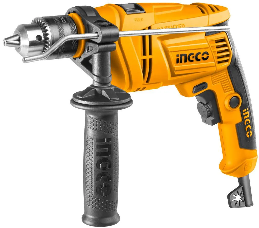 Perceuse à Percussion Electrique INGCO ID6808, Puissance Moteur 680W, Fonction Marteau Disponible