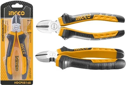 Pince Coupante INGCO 180mm, Acier Chrome-Vanadium, Manches Gainées Anti-Dérapant
