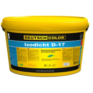 DEUTSCH COLOR Izodicht D17 20kg, Peinture D'étanchéité Pour Terrasse, Imperméabilisation Premiere Qualite, Protection Contre Fuite D'eau