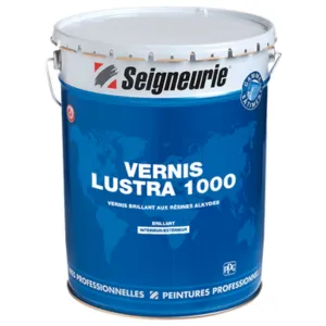 SEIGNEURIE Vernis Lustra 1000 1Litre, FInition Bois, Polyuréthane A L'huile