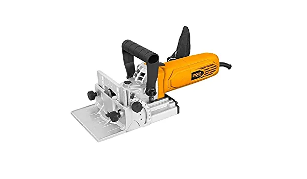 INGCO Fraiseuse à Lamelle BJ9508, Biscuiteuse, Outils de Découpe, Pour Réaliser Des Formes Sur Bois