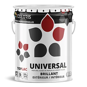 COLORIS Universal 20 Kg, Peinture à Huile Haute Qualité, Peinture Brillante, Peinture Pour Intérieure et Extérieure, Bois, Plâtres et Métaux