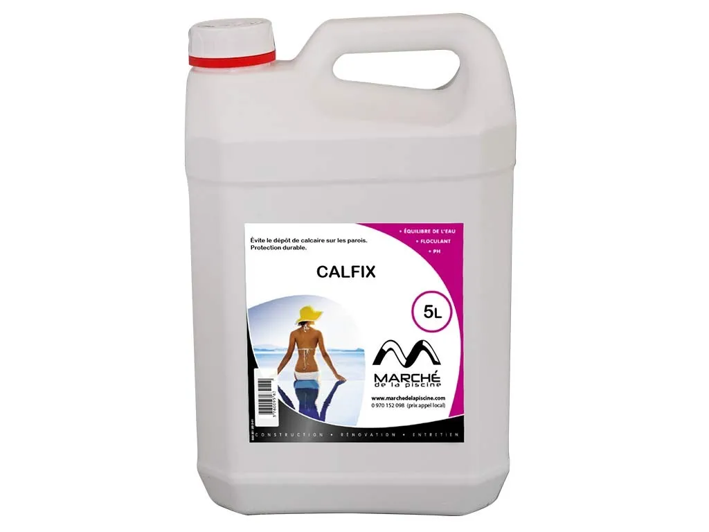 Anti-Calcaire ANTICAL CALFIX 5l, Protection Contre Depôt Calcaire et Tartres, Dissolution Instantanée Sans Résidus, Non Moussant, Piscine, Entretien Piscine