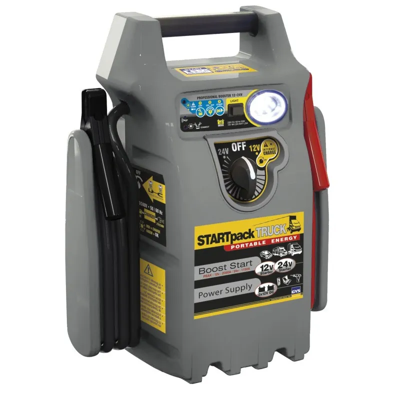 Démarreur Autonome GYSPACK TRUCK, 12V, 2 Batteries Intégrées 22Ah, Démarre Instantanément Véhicules lourds, Fourgons, Petits Camions