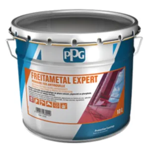 PPG FreitaMetal 10L, Primaire De Protection, Antirouille En Phase Solvant, Aspect Mat, Pour Travaux Neufs Et Rénovations