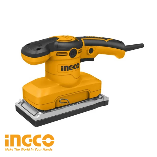 INGCO Ponceuse de Finition FS3208, Ponceuse Excentrique INGCO 320W, Décapage, Ponçage et Polissage Tous Types Matériaux, Bricolage