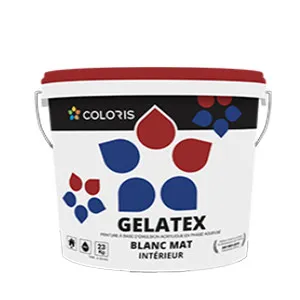 COLORIS Gelatex 23Kg, Peinture A Eau, Economique, Peinture Pour Intérieur