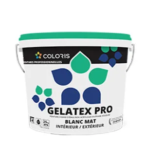 COLORIS Gelatex Pro 25Kg, Peinture A Eau, Peinture Pour Maçonnerie, Chantiers