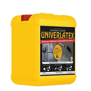 Bouteille 20L Univerlatex, Résine Pour Adhérence Et Accrochage Couches Superposées Supports Ciments, Mortiers