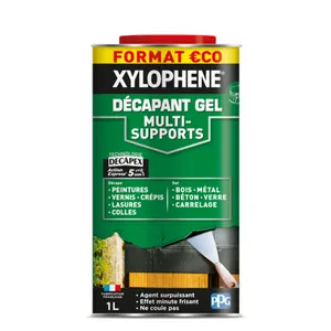 Xylophène Décapant Gel Multi-Supports, Décapant Facile A Appliquer, Enlève Anciennes Couches, Elimine Lasure Et Mastic