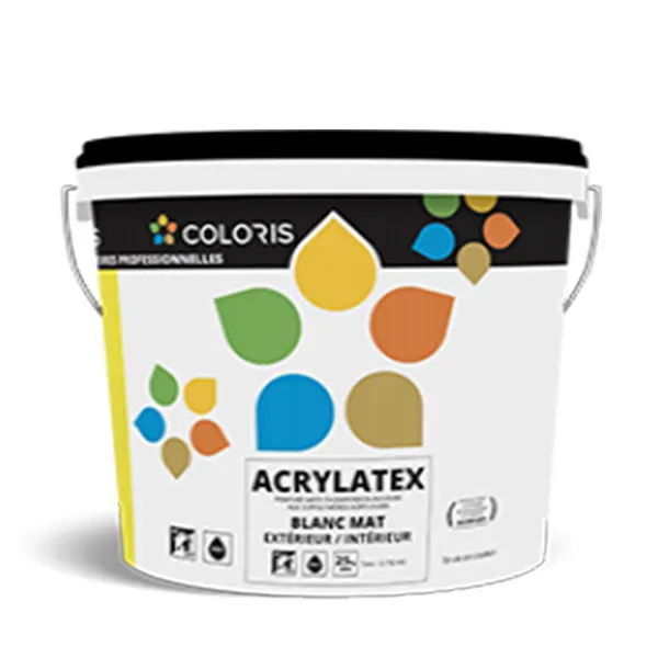 COLORIS Acrylatex 25Kg, Peinture A Eau, Peinture Extérieure, Lavable, Haute Blancheur