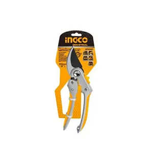 INGCO Cisaille d'Elagage HPS0401, Sécateur, Lame en Aluminium, Manche Courte, Outil de Jardinage