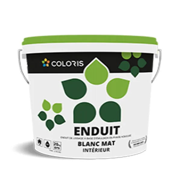 COLORIS Enduit Blanc, Seau De 20Kg, Enduit Pour Intérieur, Séchage Rapide, Facilité Au Ponçage