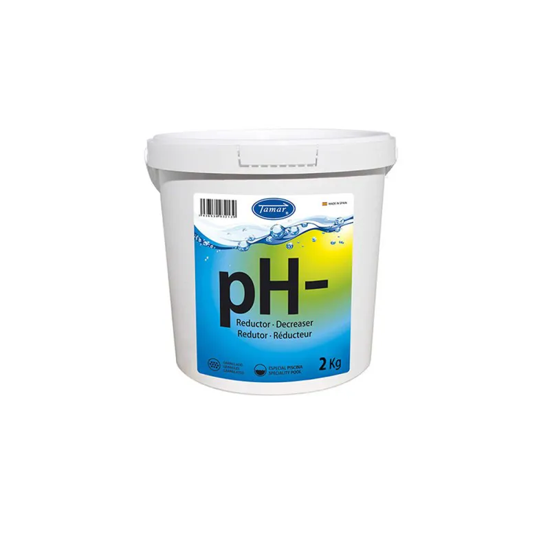 Tamar Liquide Réducteur de pH, Seau de 2kg, Réduire le pH de la Piscine ou du Spa