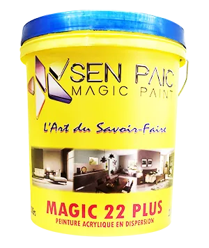SEN PAIC Vinyl 22 Plus 22 Kg, Magic 22 Plus, Peinture Mate en Phase Aqueuse, Peinture à Eau, Revêtement Mural, Peinture Pour Intérieur