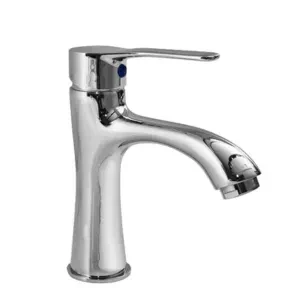 Robinet Lavabo Fonction Simple AG4109, Acier Chromé