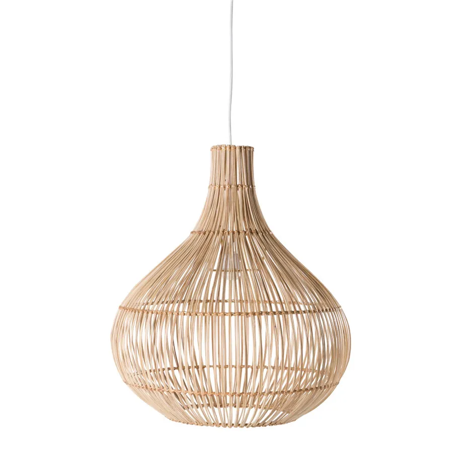 Luminaire Suspension en fibre végétale tressée