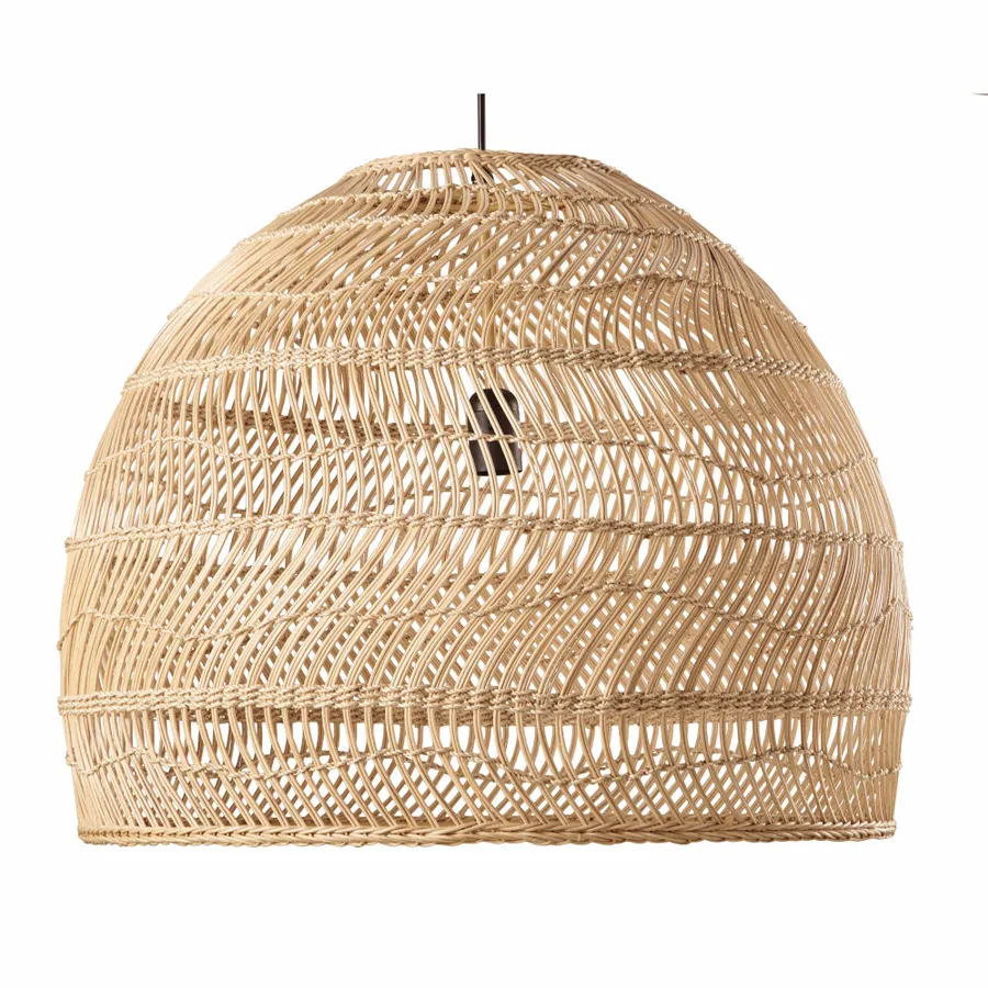 LUMINAIRE Suspension en rotin tressé
